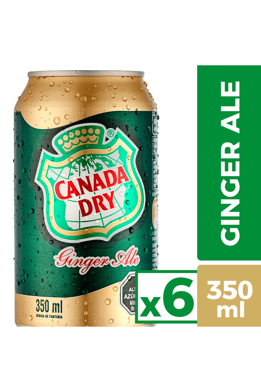 Bebida Canada Dry 350cc Pack x6