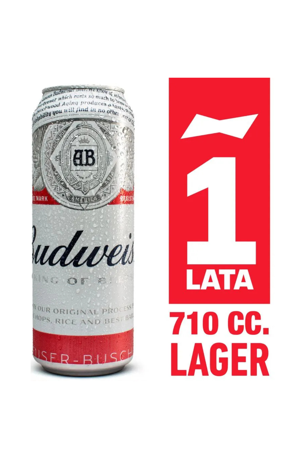Cerveza Budweiser Lata 710cc x6