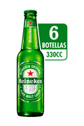 Cerveza Heineken Botellin 330cc x6