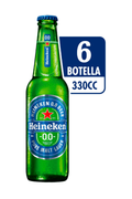 Cerveza Heineken Cero Botellin 330cc x6
