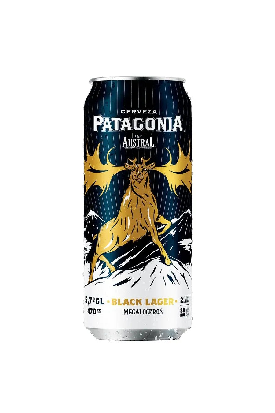 Cerveza Patagonia Black Lager 470cc Pack de 6