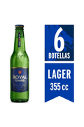 Cerveza Royal Botellin 355cc x6
