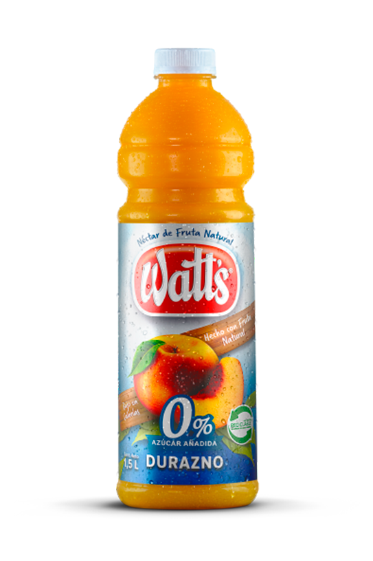 Jugo Watt's Durazno 0% 1.5lt