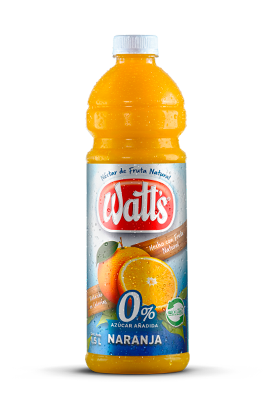 Jugo Watt's Naranja 0% 1.5lt
