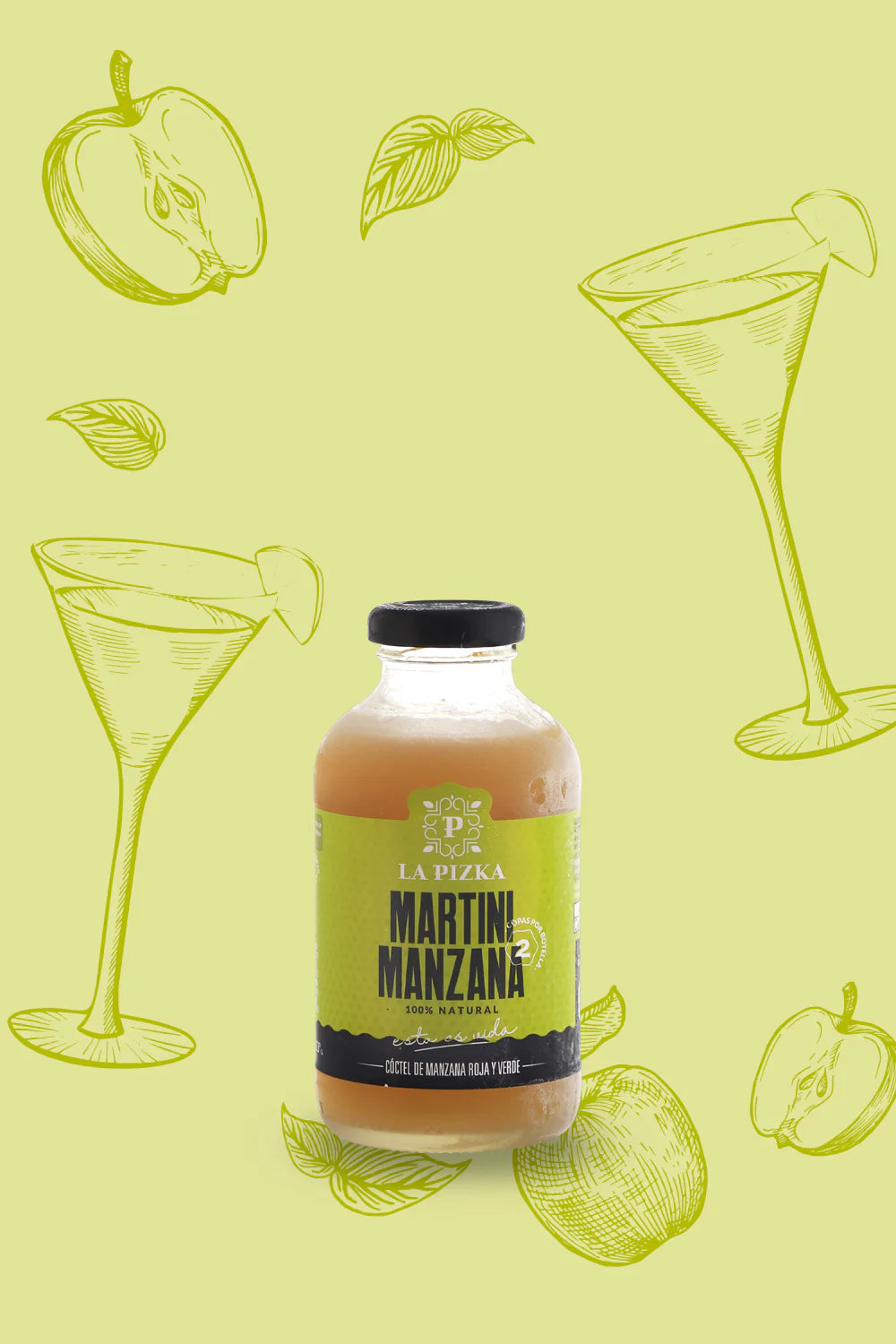 La Pizka Martini Manzana 350ml