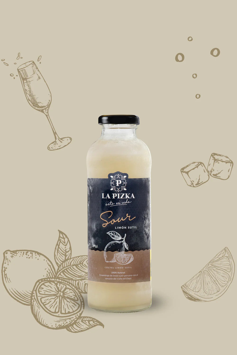 La Pizka Sour Limon Sutil 475ml