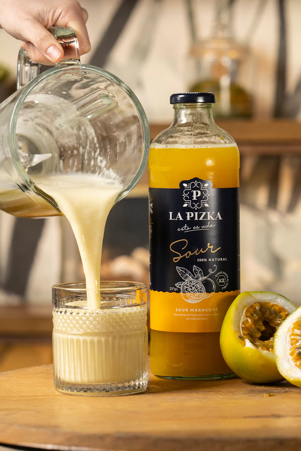 La Pizka Sour Maracuyá 1Lt