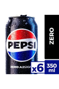 Bebida Pepsi Zero 350cc Pack x6