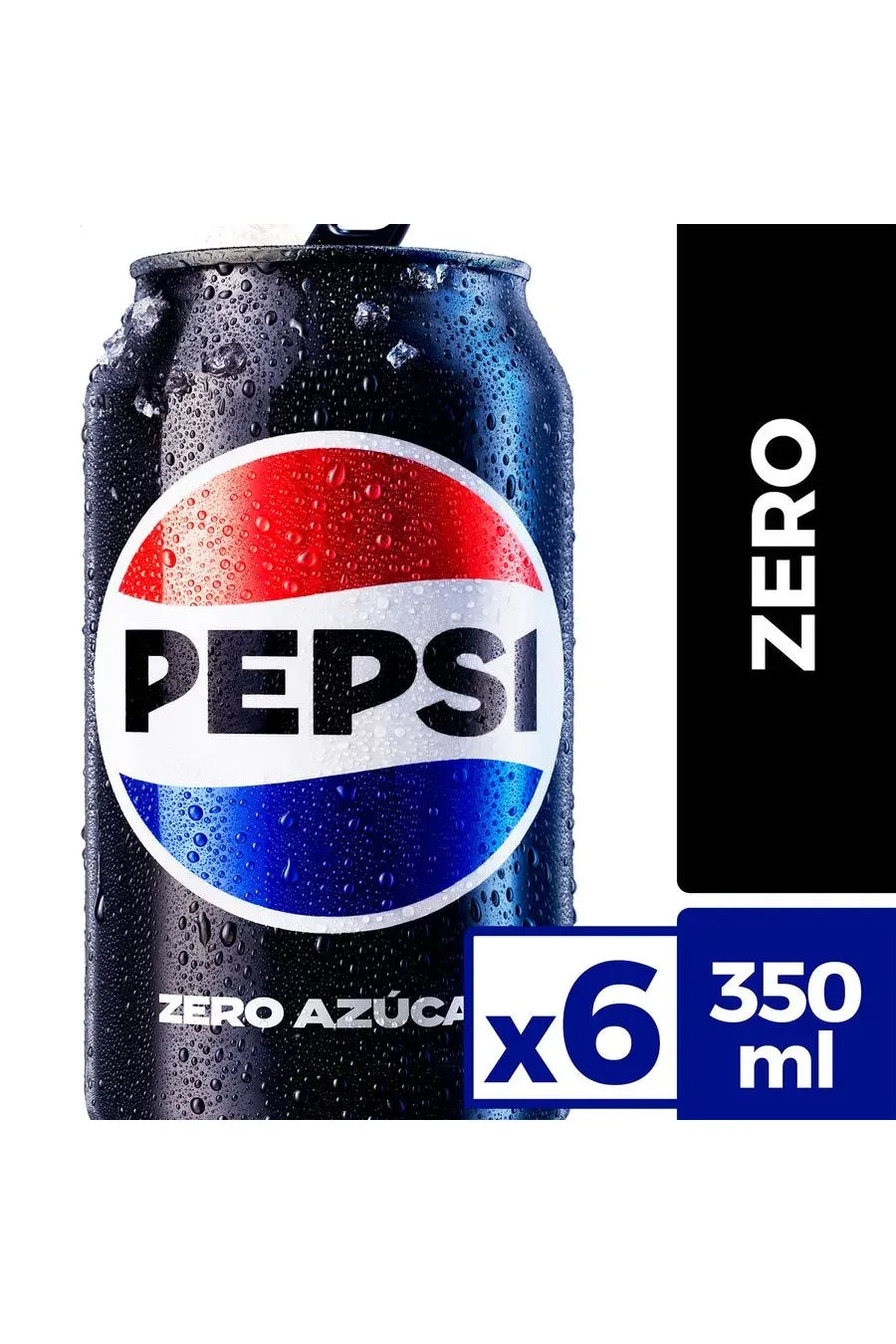 Bebida Pepsi Zero 350cc Pack x6