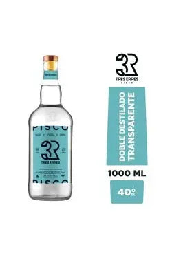 Pisco Tres Erres Transparente 40° 1lt