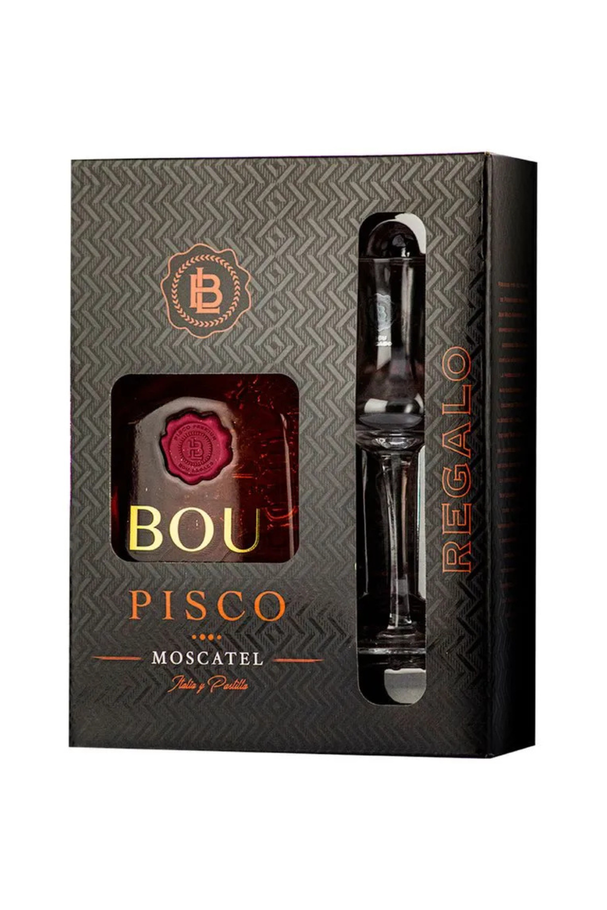 Promo Pisco Bou Legado 750ml + Copa Bou