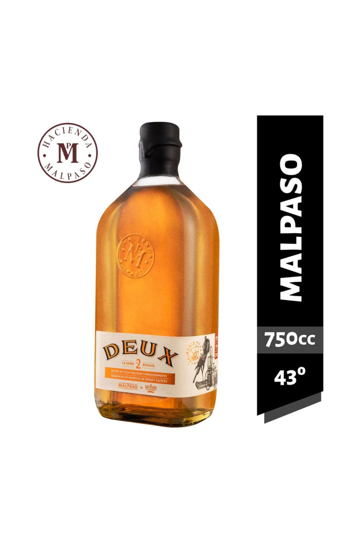 Pisco Mal Paso Deux 750ml