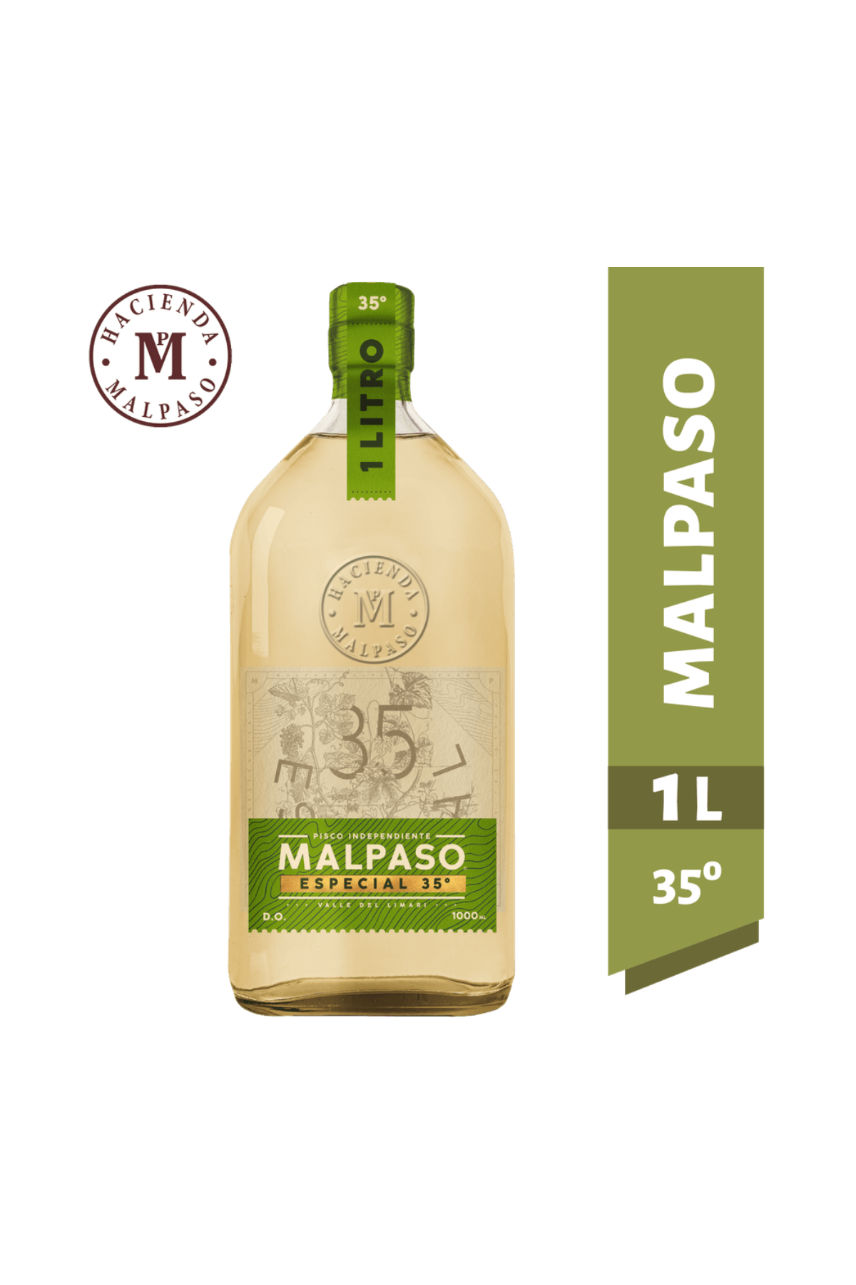 Pisco Mal Paso Especial 35° 1Lt