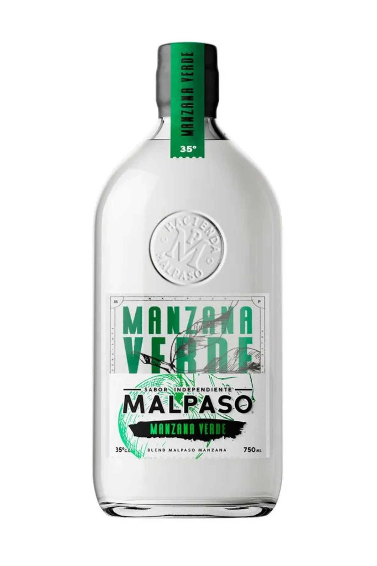 Pisco Mal Paso Manzana Verde 35° 750ml