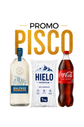 Promo Pisco Mal Paso P. Jimenez + Coca-Cola 1.5Lts + Hielo 1Kg