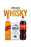 Promo Whisky Johnnie Walker Red Label 1Lt + Coca-Cola 1.5 Lts + Hielo 1Kg