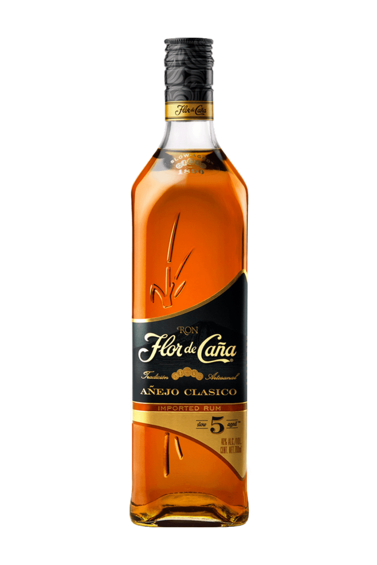 Ron Flor de Caña Etiqueta Negra 5 Años 750ml