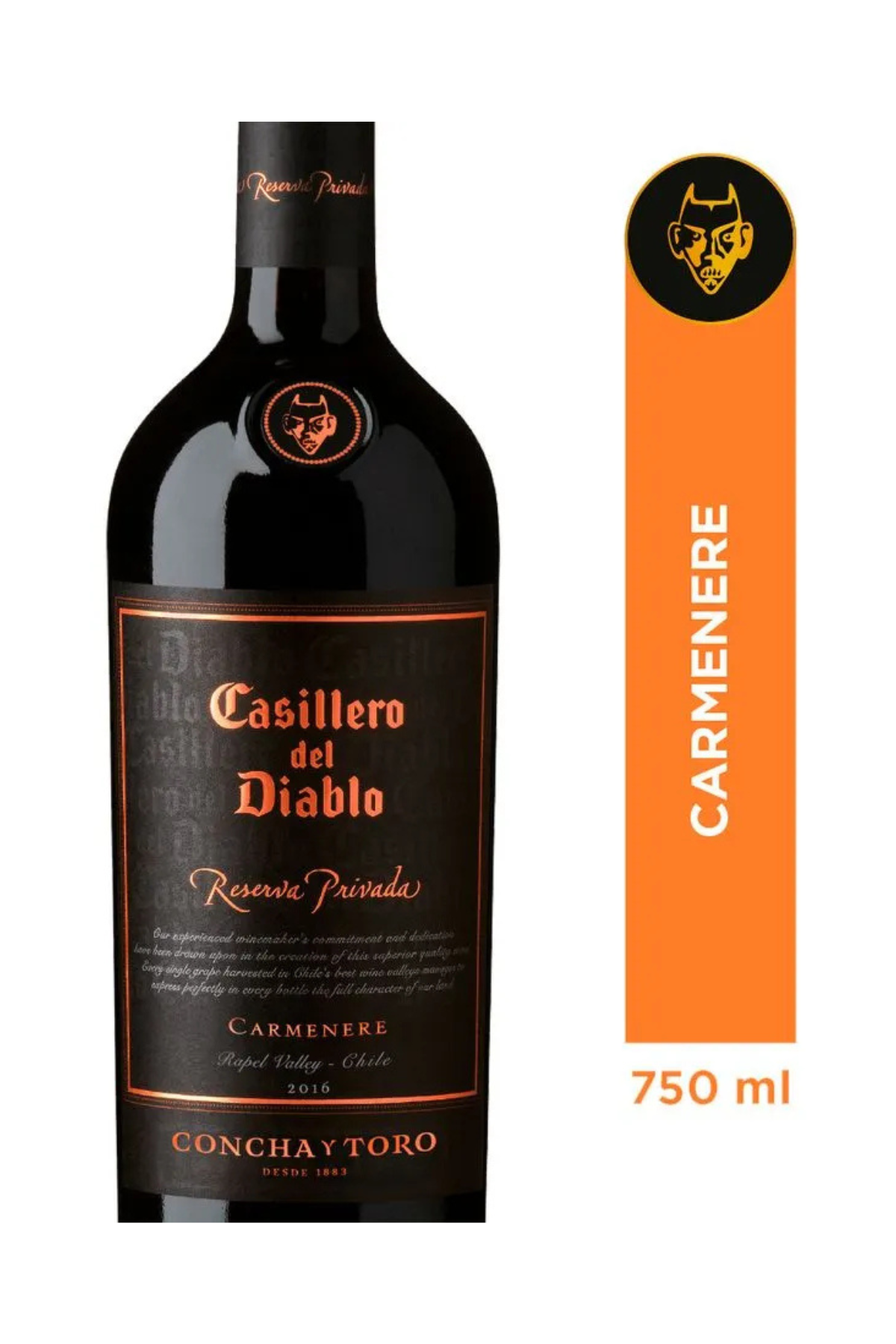 Vino Casillero del Diablo Reserva Privada Carmenere 750ml