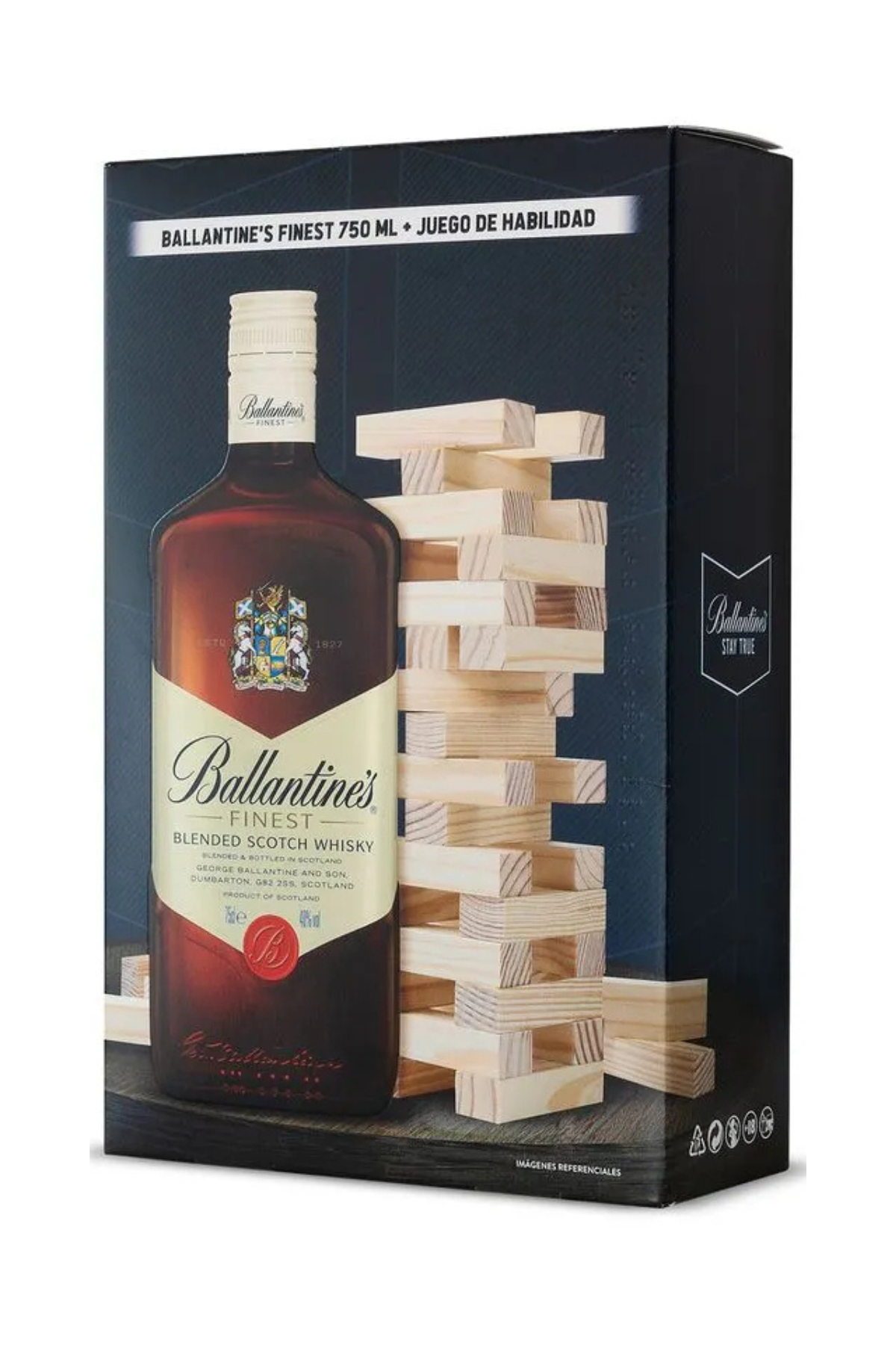 Promo Whisky Ballantines Finest 750ml + Jenga